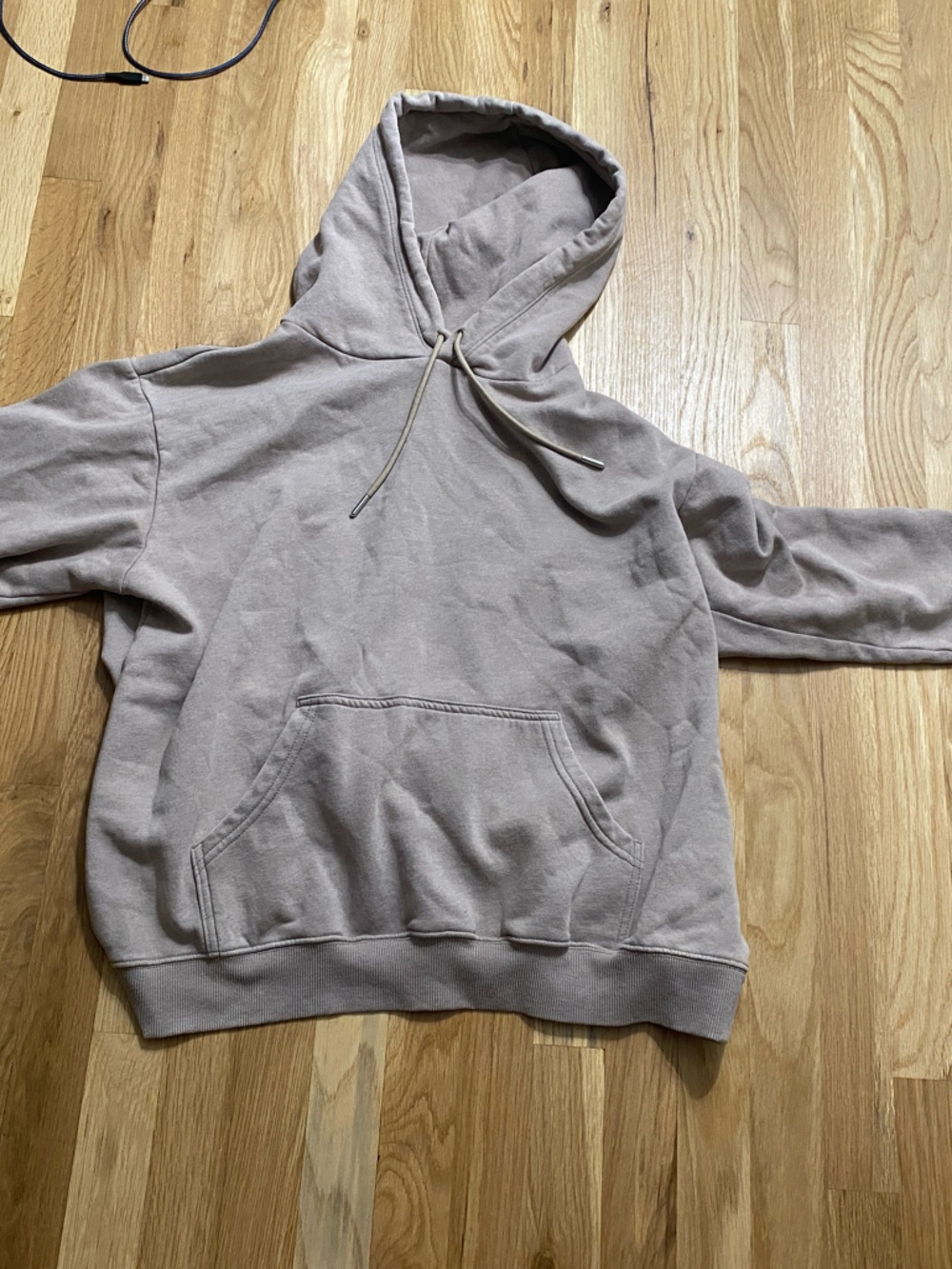 H&M Women's Pullover Hoodie Sweater - Taupe Beige